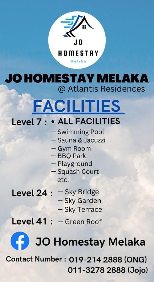 Atlantis Residences Melaka With 10-20 Pax L 3Km Jonker Exterior foto